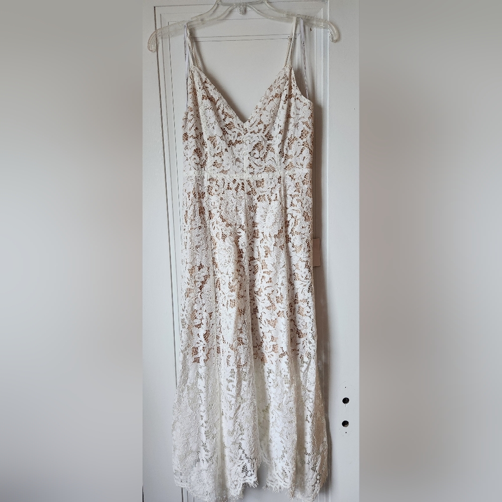 Lulus white lace dress